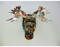 Abstract Impressionist Moose Head