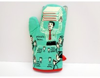 Pizza's Here Oven Mitt